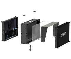 FM-U245HDR | Profesionální 24" UHD HDR field monitor s vysokým jasem, 4× 12G-SDI, nulovou latencí, automatickou AI kalibrací, včetně flight case a VESA stativového adaptéru (4)